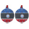 Custom Design - Metal Ball Ornament - Front and Back