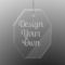 Custom Design - Engraved Glass Ornaments - Octagon