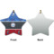 Custom Design - Ceramic Flat Ornament - Star Front & Back (APPROVAL)