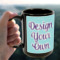 Custom Design - 15oz. Black Mug - Lifestyle