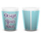 Custom Design - Ceramic Shot Glass - White - Front & Back