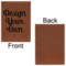 Custom Design - Leatherette Sketchbooks - Large - Single Sided - Front & Back View