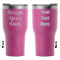 Custom Design - RTIC Tumbler - Magenta - Double Sided - Front & Back