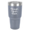 Custom Design - 30 oz Stainless Steel Ringneck Tumbler - Grey - Front