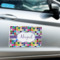 Custom Design - Large Rectangle Car Magnets- In Context