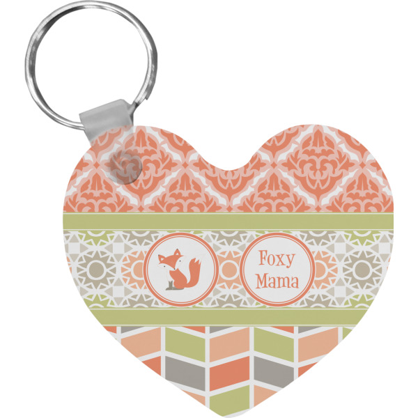 Custom Design Your Own Heart Plastic Keychain