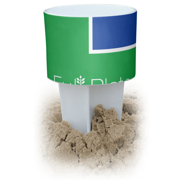 Custom Design Your Own White Beach Spiker Drink Holder