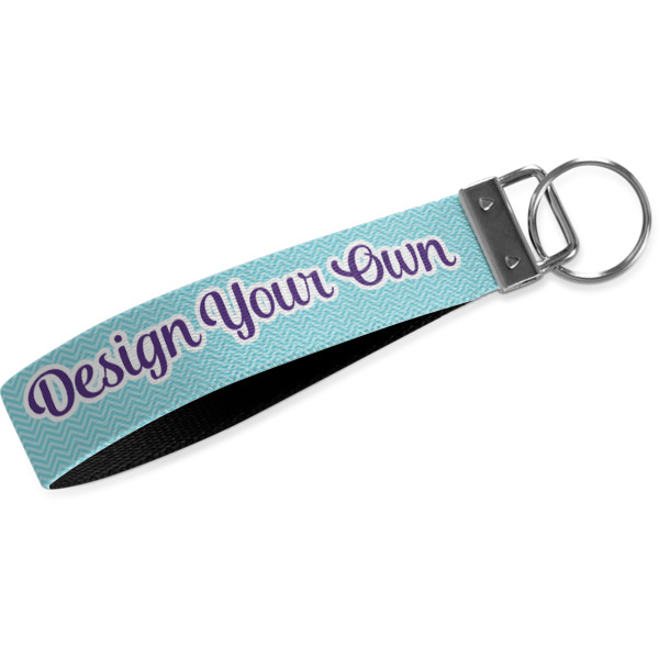 Custom Design Your Own Webbing Keychain Fob - Large