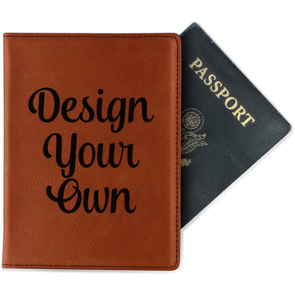 Custom Design Your Own Passport Holder - Faux Leather - Double-Sided