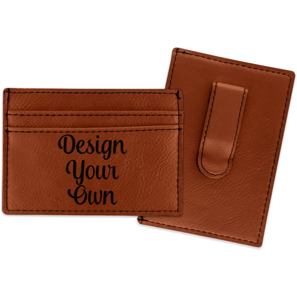 Custom Design Your Own Leatherette Wallet with Money Clip