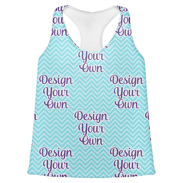 Custom Design Your Own Womens Racerback Tank Top - Large