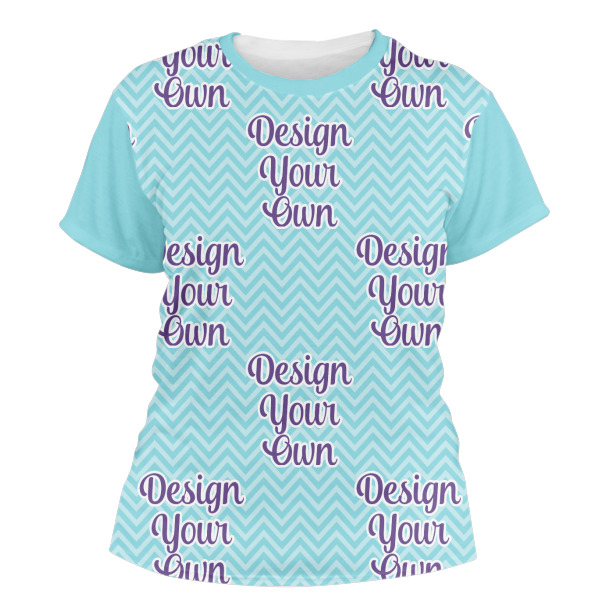 Custom Design Your Own Women's Crew T-Shirt - Small