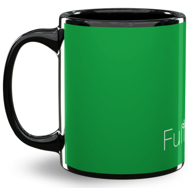 Custom Design Your Own 11 oz Coffee Mug - Black