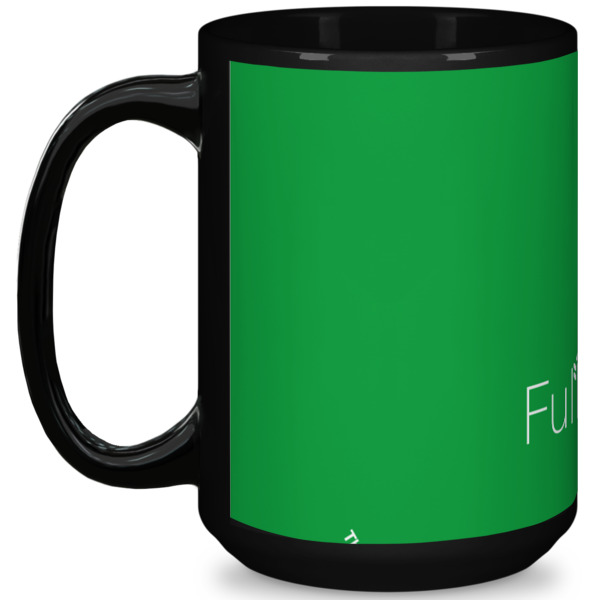 Custom Design Your Own 15 oz Coffee Mug - Black