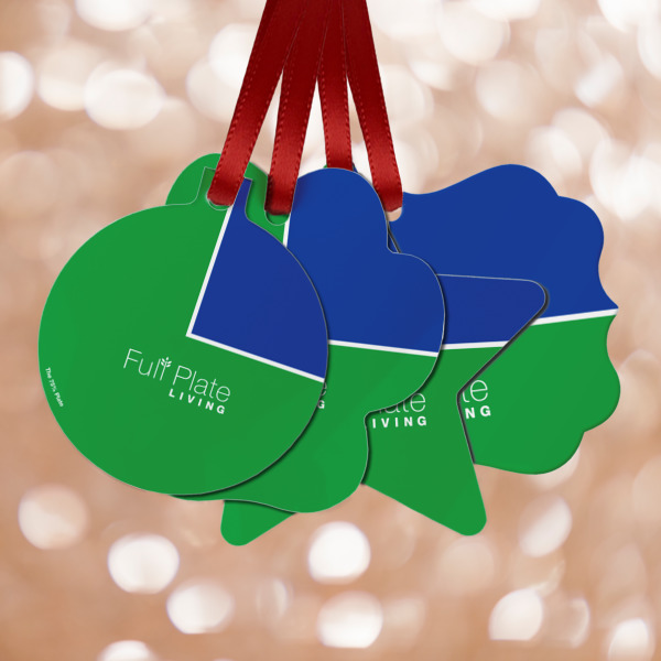 Custom Design Your Own Metal Ornaments - Double-Sided