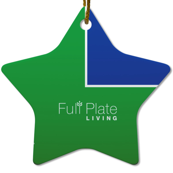 Custom Design Your Own Star Ceramic Ornament