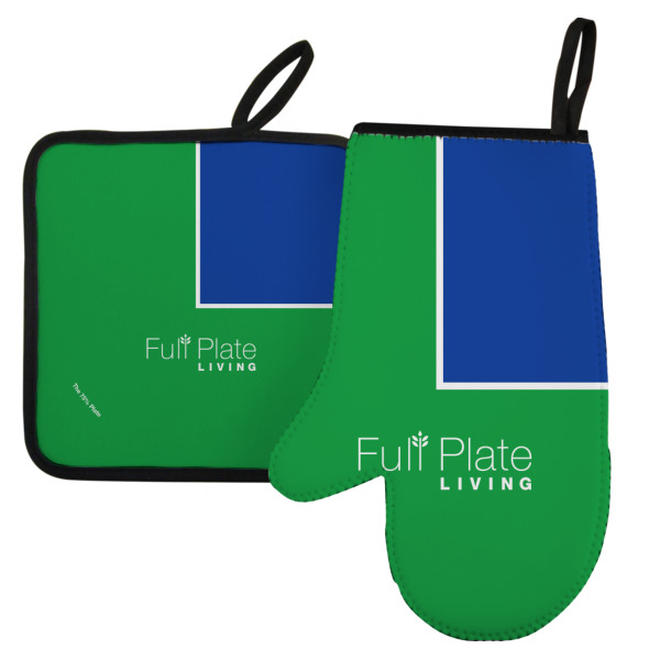 Custom Design Your Own Left Oven Mitt & Pot Holder Set