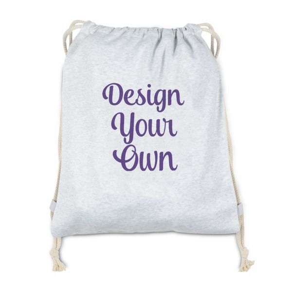 Custom Design Your Own Drawstring Backpack - Sweatshirt Fleece - Single-Sided