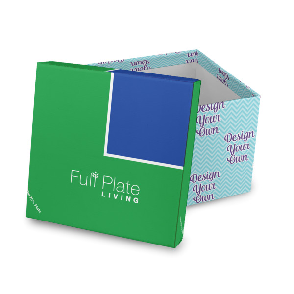 Custom Design Your Own Gift Box with Lid - Canvas Wrapped