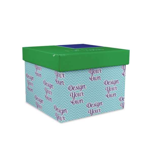 Custom Design Your Own Gift Box with Lid - Canvas Wrapped - Medium