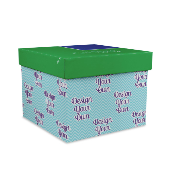 Custom Design Your Own Gift Box with Lid - Canvas Wrapped - Large