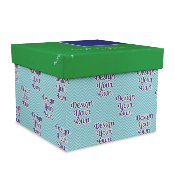 Custom Design Your Own Gift Box with Lid - Canvas Wrapped - X-Large