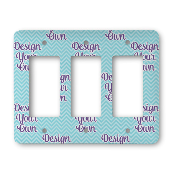 Custom Design Your Own Rocker Style Light Switch Cover - Three Switch