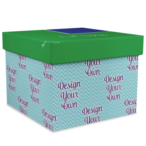 Custom Design Your Own Gift Box with Lid - Canvas Wrapped - XX-Large