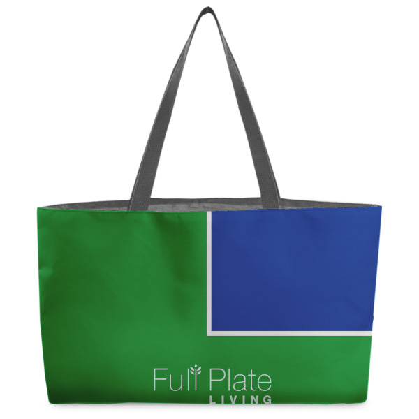 Custom Design Your Own Beach Totes Bag - w/ Black Handles