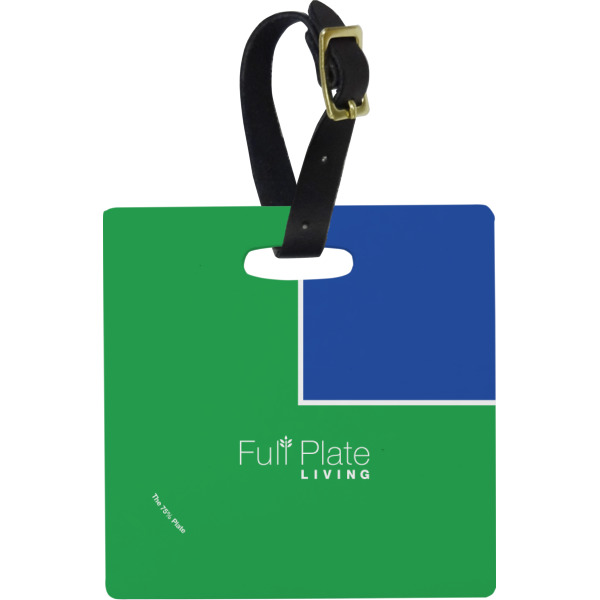 Custom Design Your Own Plastic Luggage Tag - Square