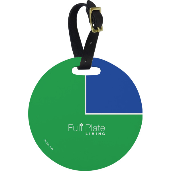 Custom Design Your Own Plastic Luggage Tag - Round