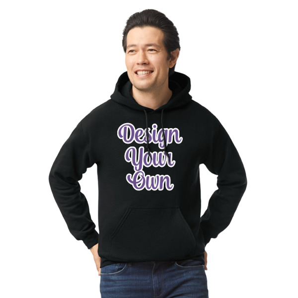 Custom Design Your Own Hoodie - Black - 3XL