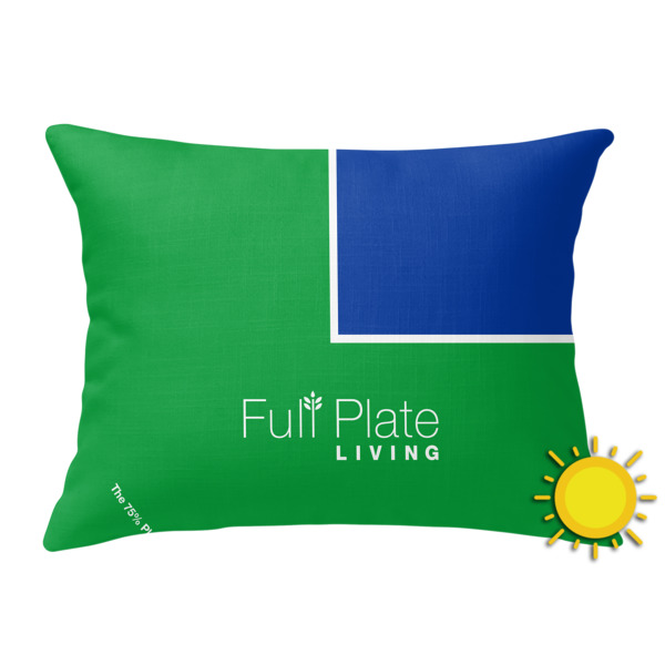 Custom Design Your Own Outdoor Throw Pillow - Rectangular