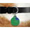 Custom Design - Round Pet Tag on Collar & Dog