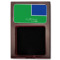 Custom Design - Red Mahogany Sticky Note Holder - Flat