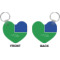 Custom Design - Heart Keychain (Front + Back)