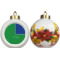 Custom Design - Ceramic Christmas Ornament - Poinsettias (APPROVAL)