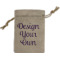 Custom Design - Small Burlap Gift Bag - Front