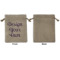 Custom Design - Medium Burlap Gift Bag - Front Approval