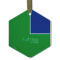 Custom Design - Frosted Glass Ornament - Hexagon