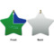 Custom Design - Ceramic Flat Ornament - Star Front & Back (APPROVAL)