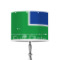 Custom Design - 8" Drum Lampshade - ON STAND (Poly Film)