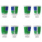 Custom Design - Glass Shot Glass - Standard - Set of 4 - Front & Back