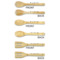 Custom Design - Bamboo Cooking Utensils Set - Double Sided - APPROVAL