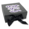 Custom Design - Gift Boxes with Magnetic Lid - Black - Front (angle)