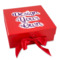 Custom Design - Gift Boxes with Magnetic Lid - Red - Front