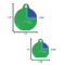 Custom Design - Round Pet ID Tag - Comparison Scale