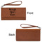 Custom Design - Ladies Wallets - Faux Leather - Rawhide - Front & Back View