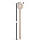 Custom Design - Wooden 6" Stir Stick - Round - Dimensions