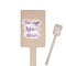 Custom Design - Wooden 6.25" Stir Stick - Rectangular - Closeup